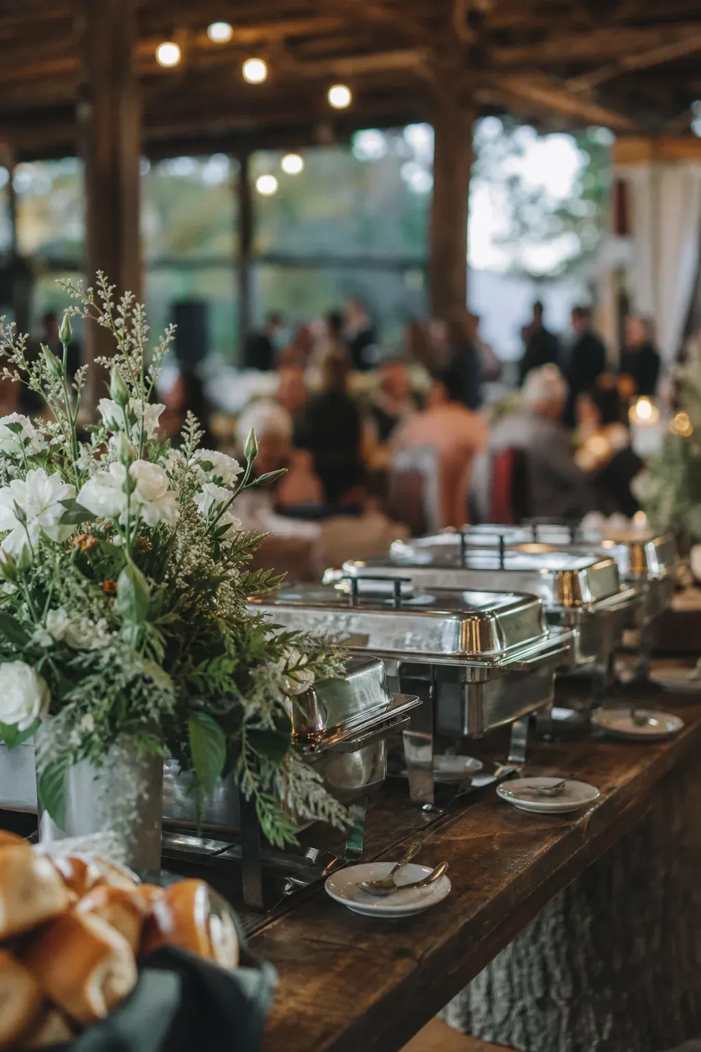 Wedding reception buffet