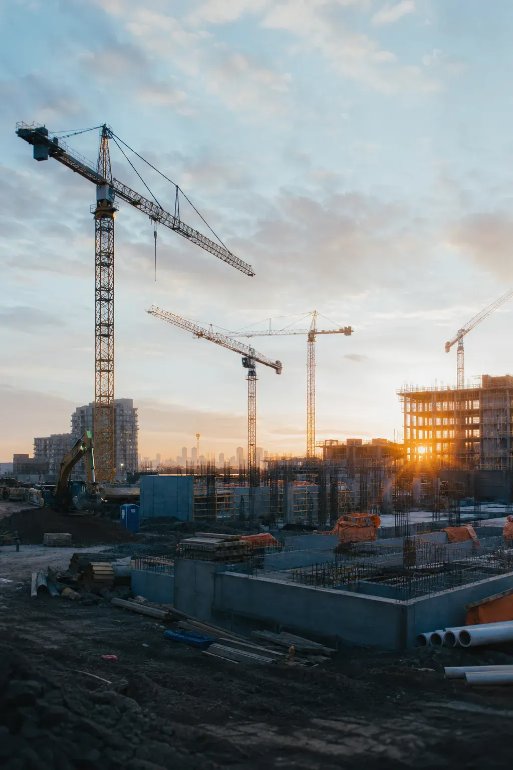 Large commercial construction project