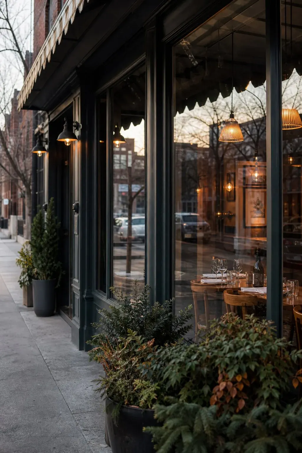 Neighbourhood restaurant dining room in Toronto set for service before opening