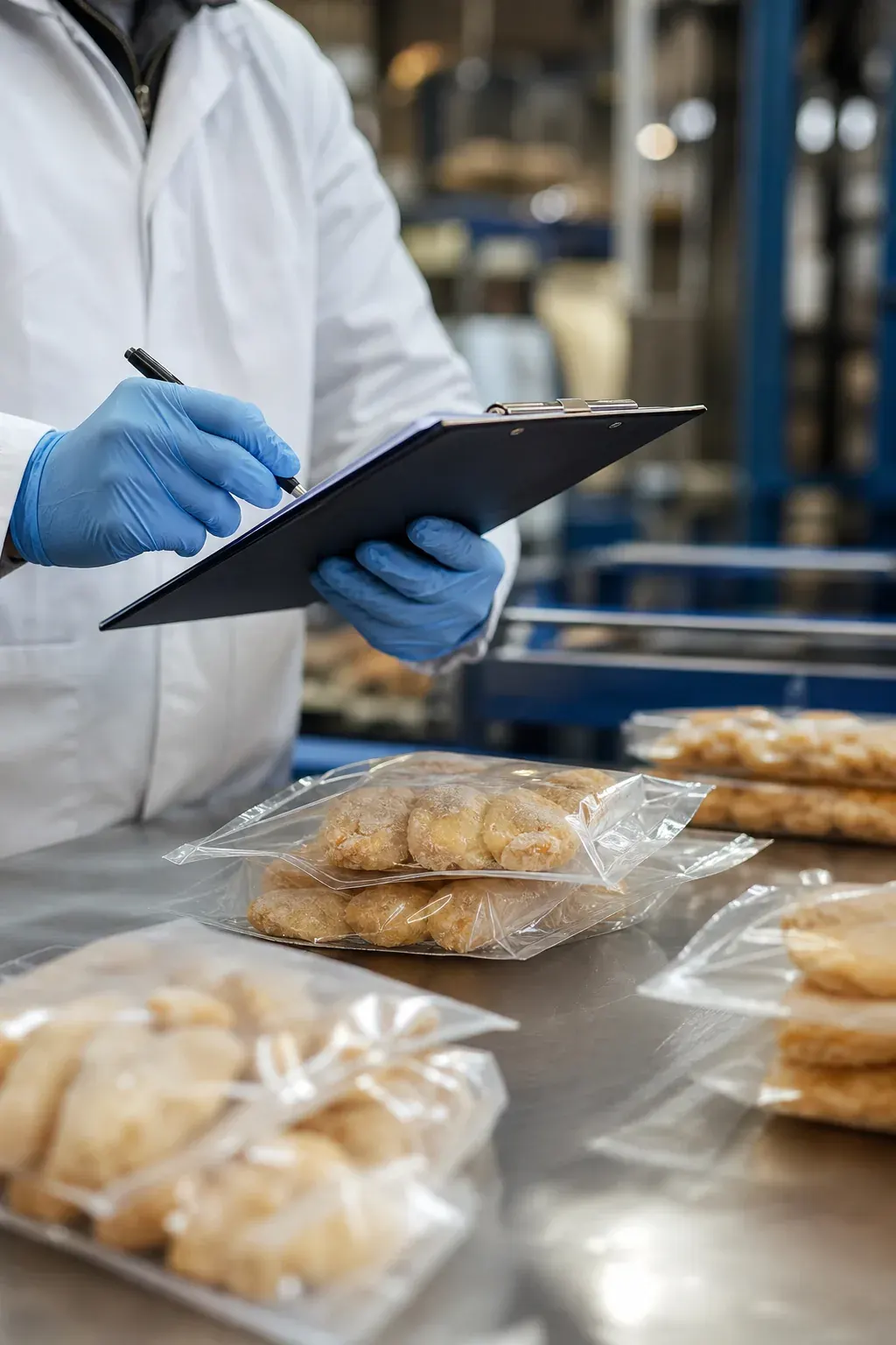 Quality control inspection of packaged food